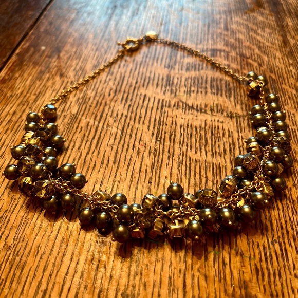 Elegant Gold Beaded Necklace - Picture 1 of 4